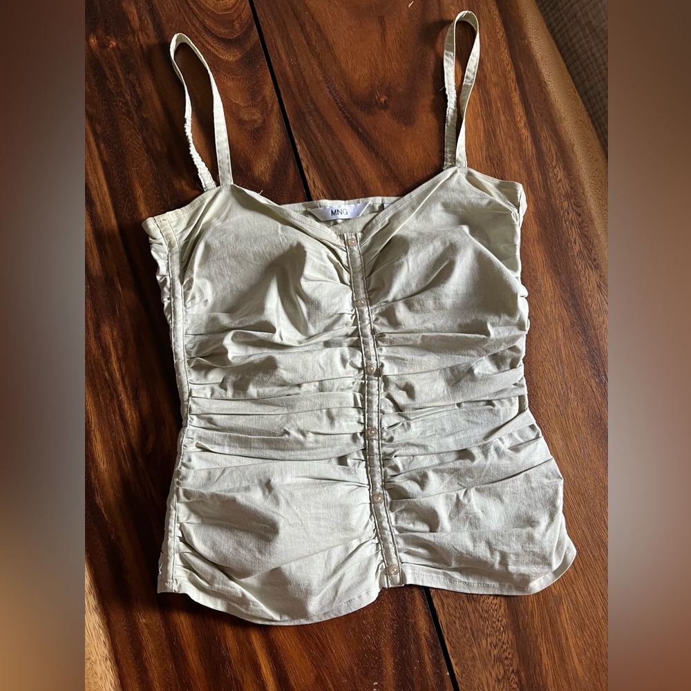 Vintage Mango xs top with side zip closure.